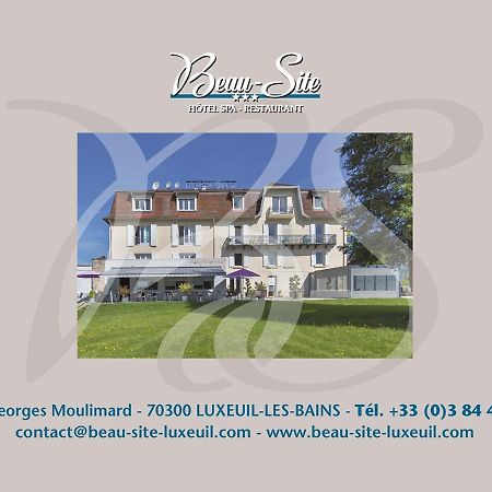Logis Hotel Restaurant Spa Beau Site Luxeuil-les-Bains Exterior foto